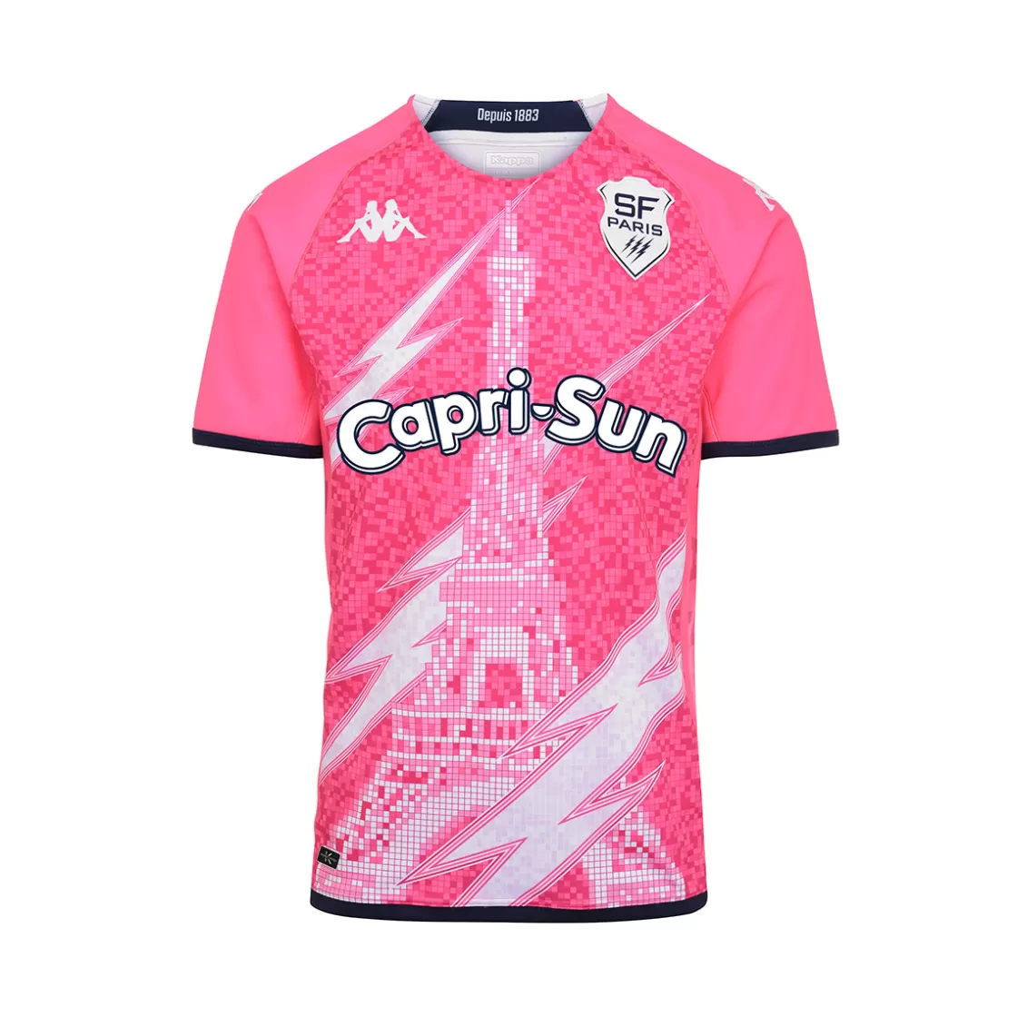 Enfant Kappa Maillots | Maillot Kombat Home Stade Francais Paris 22/23 Rose Enfant