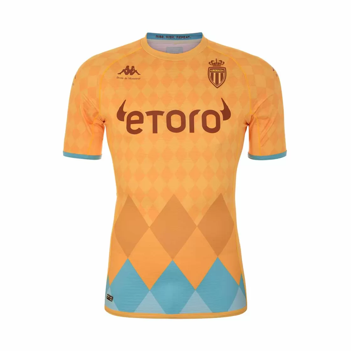 Homme Kappa Maillots | Maillot Kombat Pro Drole De Monsieur X X As Monaco Homme Jaune