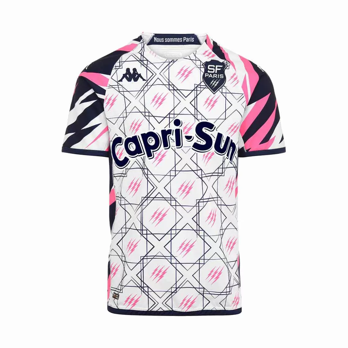 Enfant Kappa Maillots | Maillot Kombat Third Stade Francais Paris 22/23 Blanc Enfant