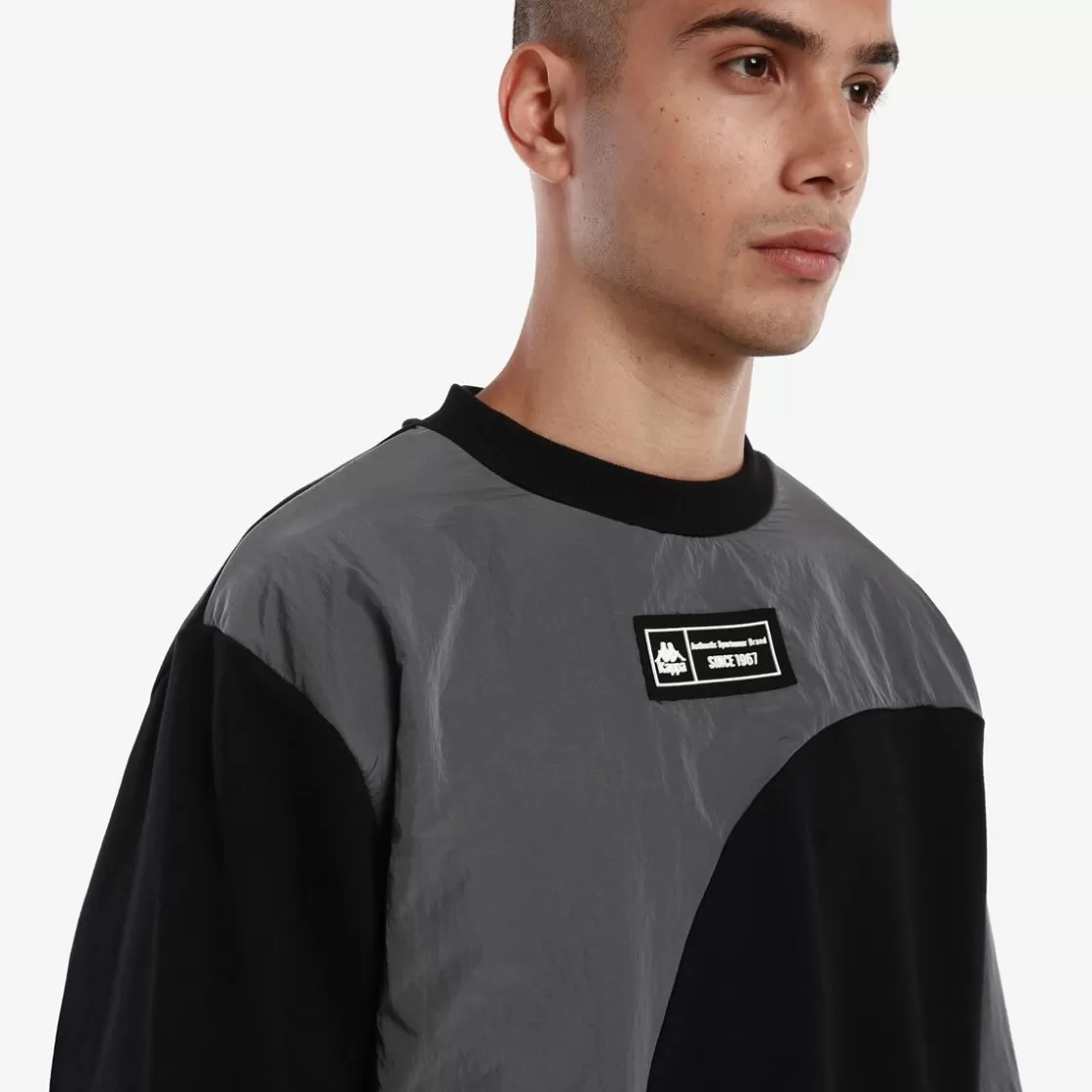 Homme Kappa Sweatshirts & Hoodies | Sweatshirt Homme Velfend Authentic Noir