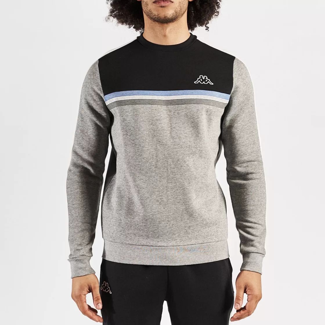 Homme Kappa Sweatshirts & Hoodies | Sweatshirt Irisson Gris Homme