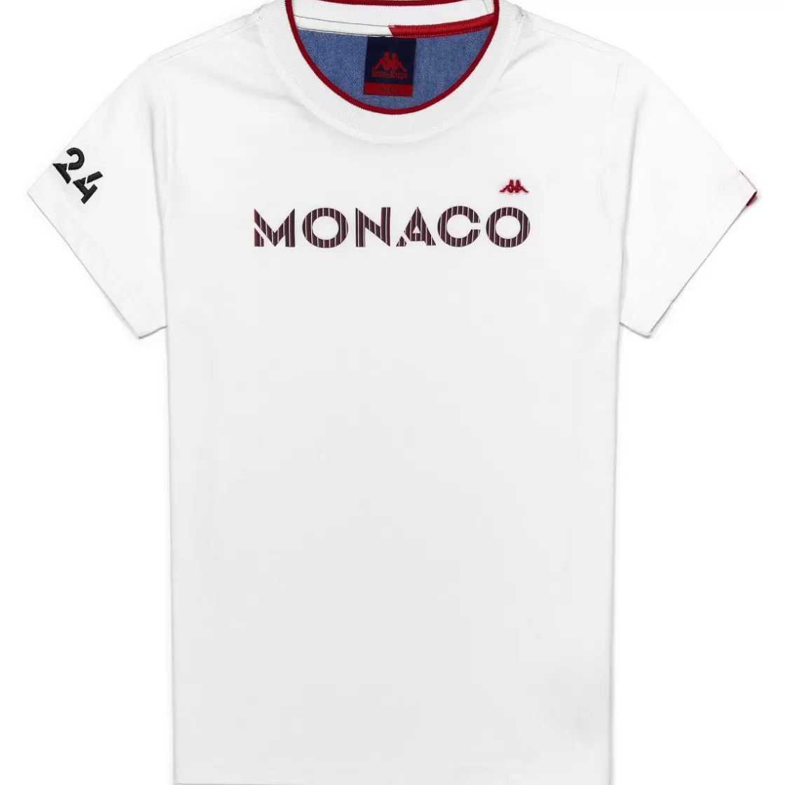 Femme Kappa T-Shirts & Tops | T-Shirt Femme Alize Robe Di - As Monaco 2023 Blanc