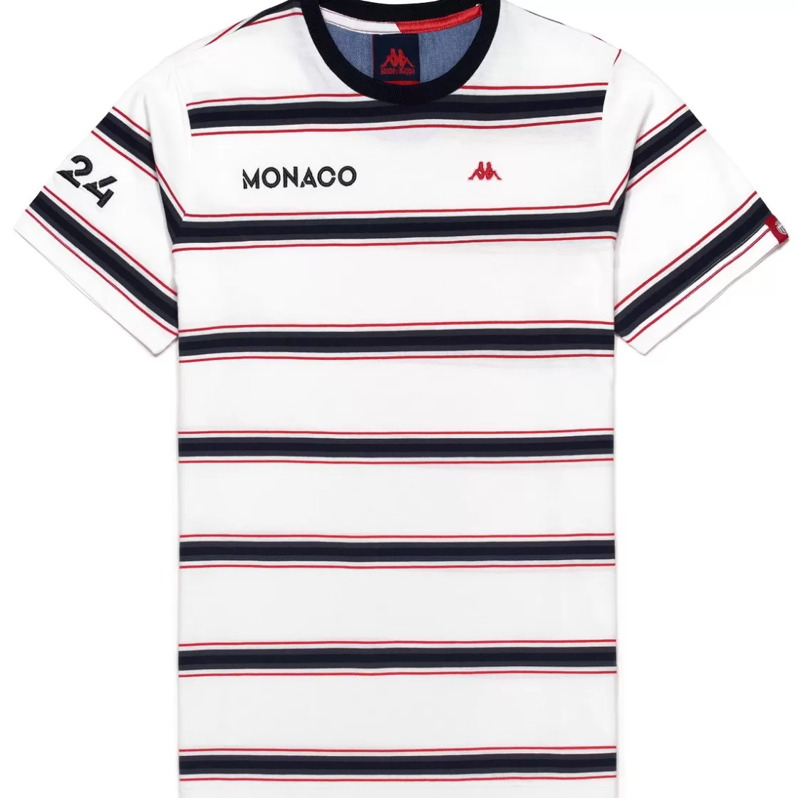 Homme Kappa Hauts & T-Shirts | T-Shirt Homme Aya Robe Di - As Monaco 2023 Blanc